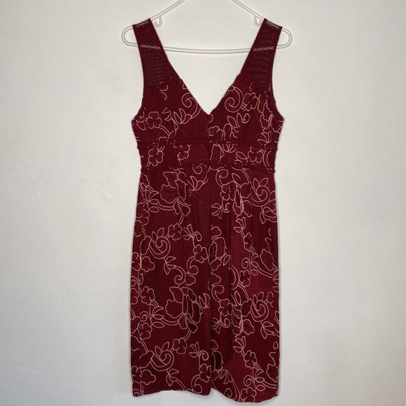 Pretty little red/maroon and pink detailed dress! - Picture 6 of 8